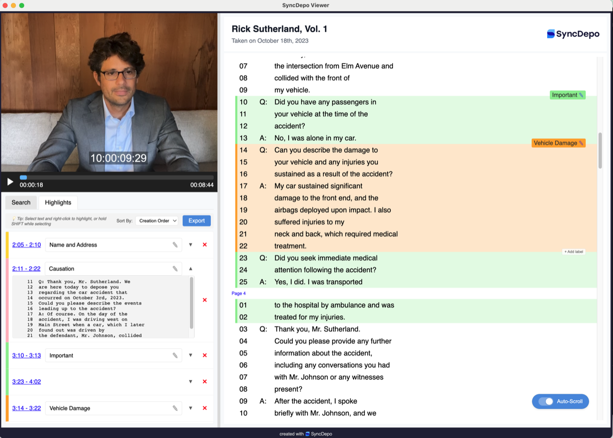SyncDepo Viewer Screenshot